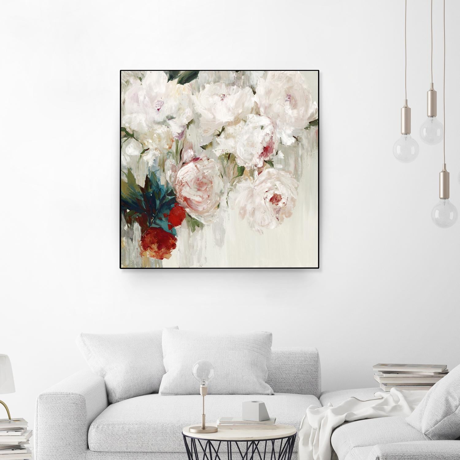 Bog Bouquette II by Ella K on GIANT ART - beige floral
