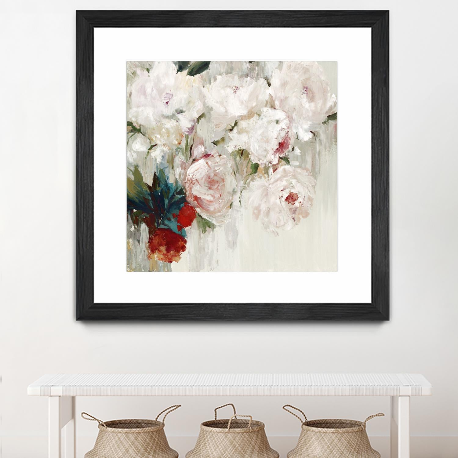 Bog Bouquette II by Ella K on GIANT ART - beige floral