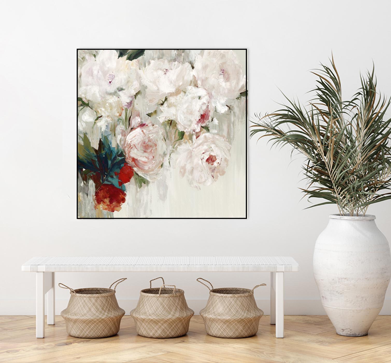 Bog Bouquette II by Ella K on GIANT ART - beige floral