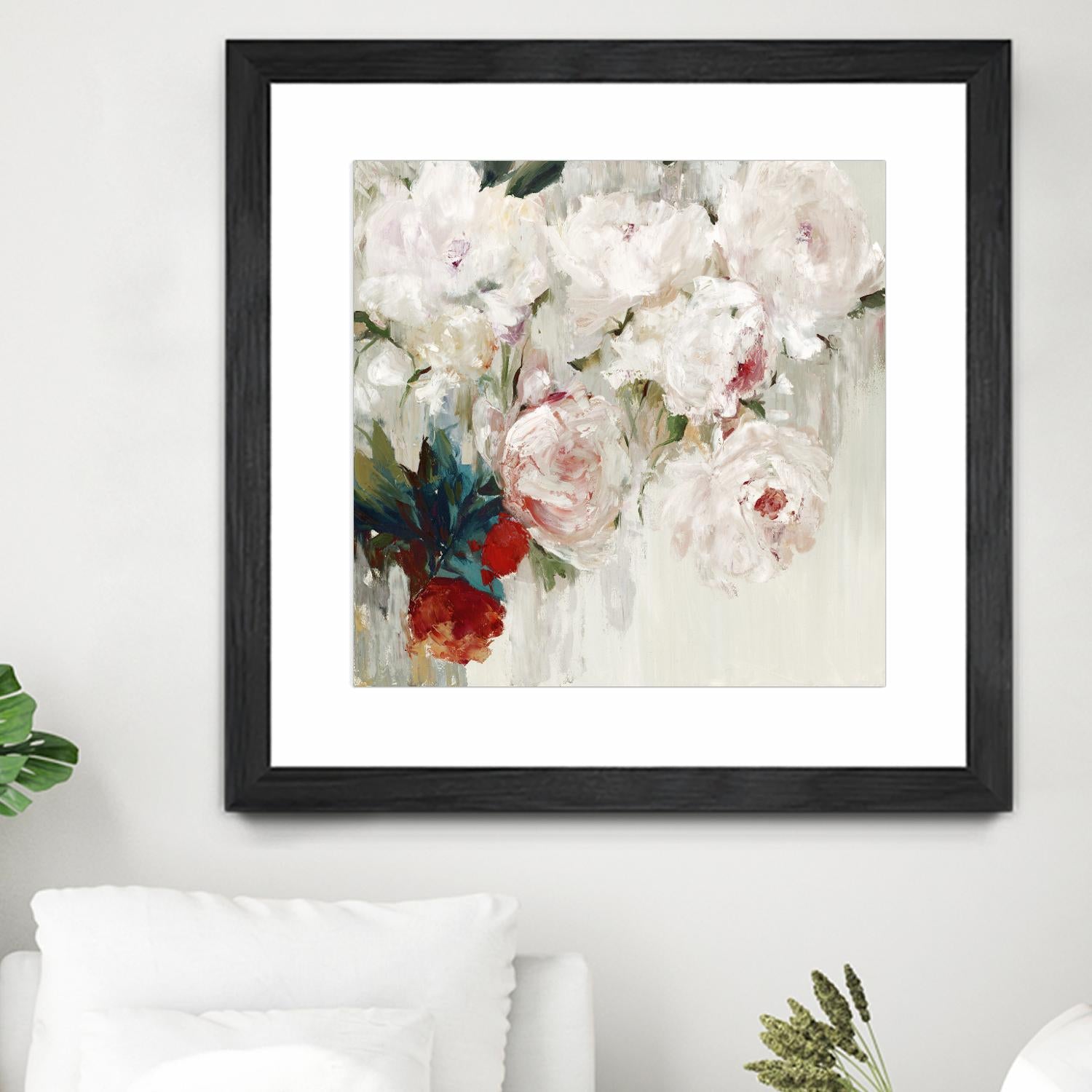 Bog Bouquette II by Ella K on GIANT ART - beige floral