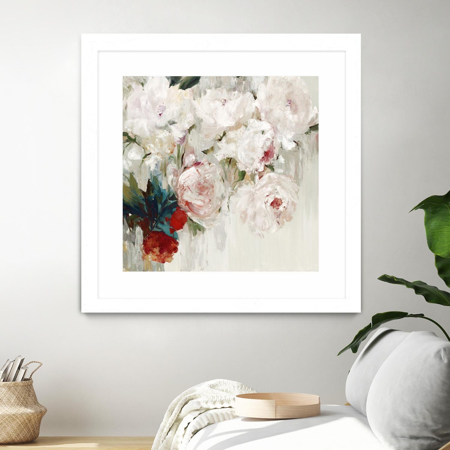 Bog Bouquette II by Ella K on GIANT ART - beige floral