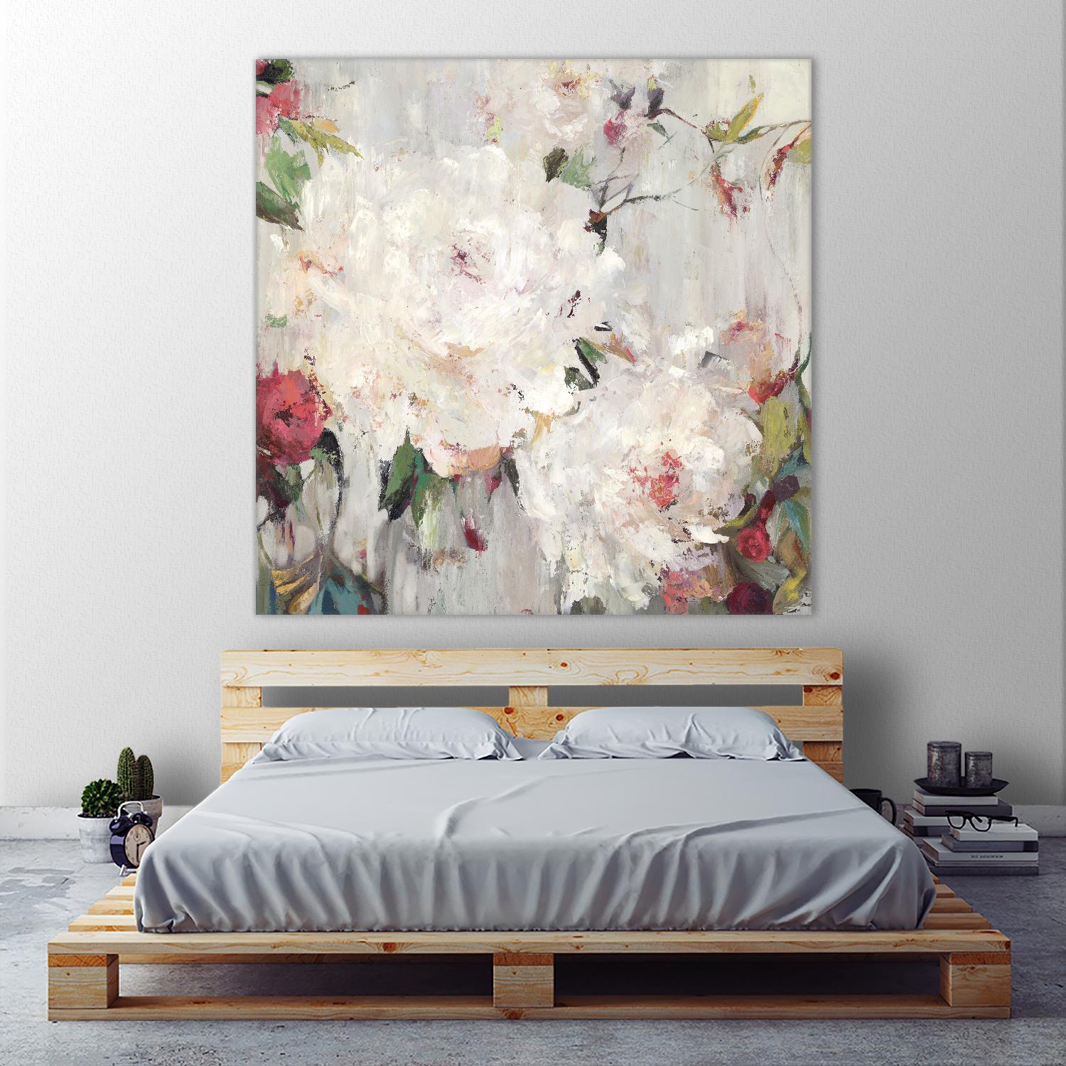 Big Bouquette III by Ella K on GIANT ART - red floral
