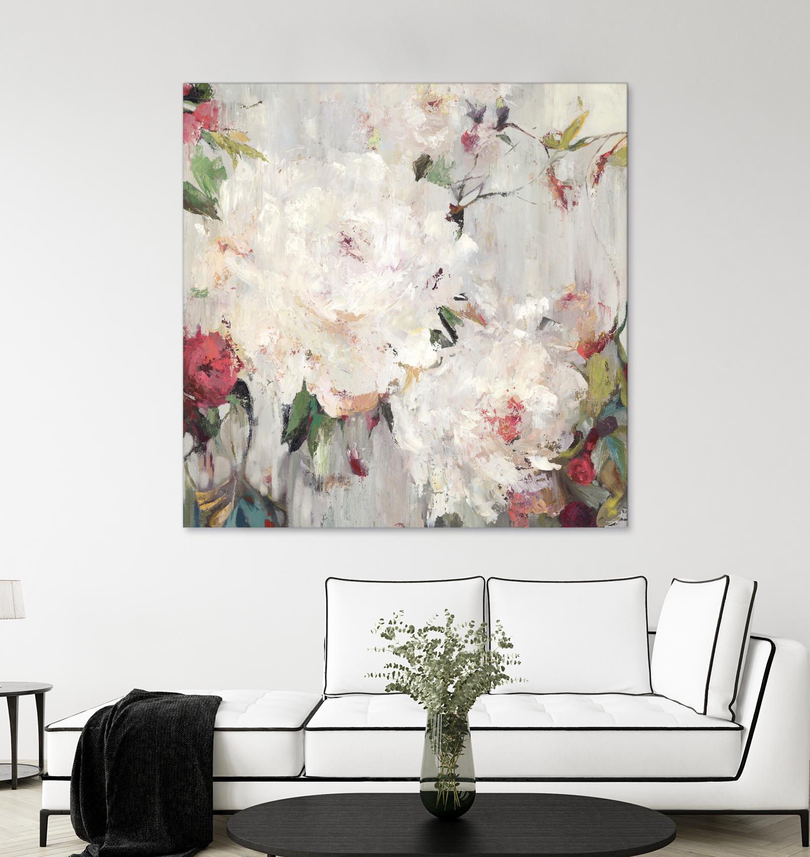 Big Bouquette III by Ella K on GIANT ART - red floral