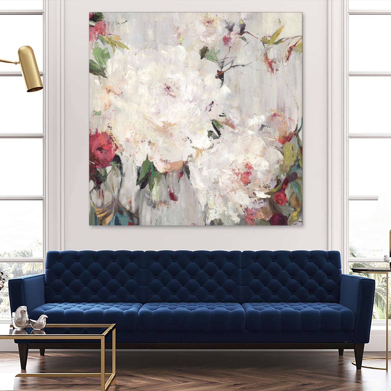 Big Bouquette III by Ella K on GIANT ART - red floral
