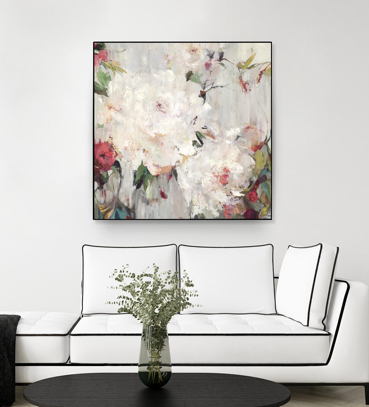Big Bouquette III by Ella K on GIANT ART - red floral