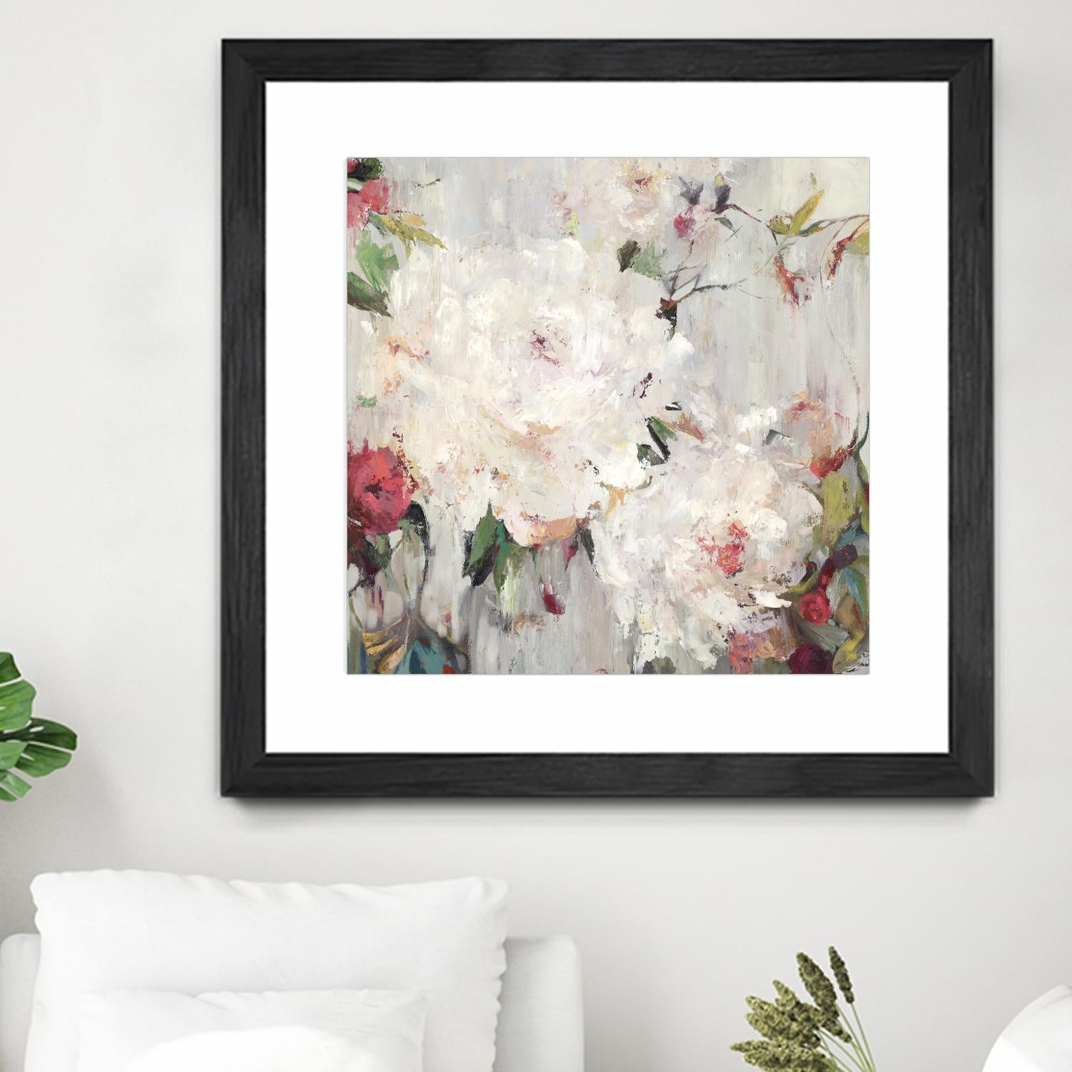 Big Bouquette III by Ella K on GIANT ART - red floral