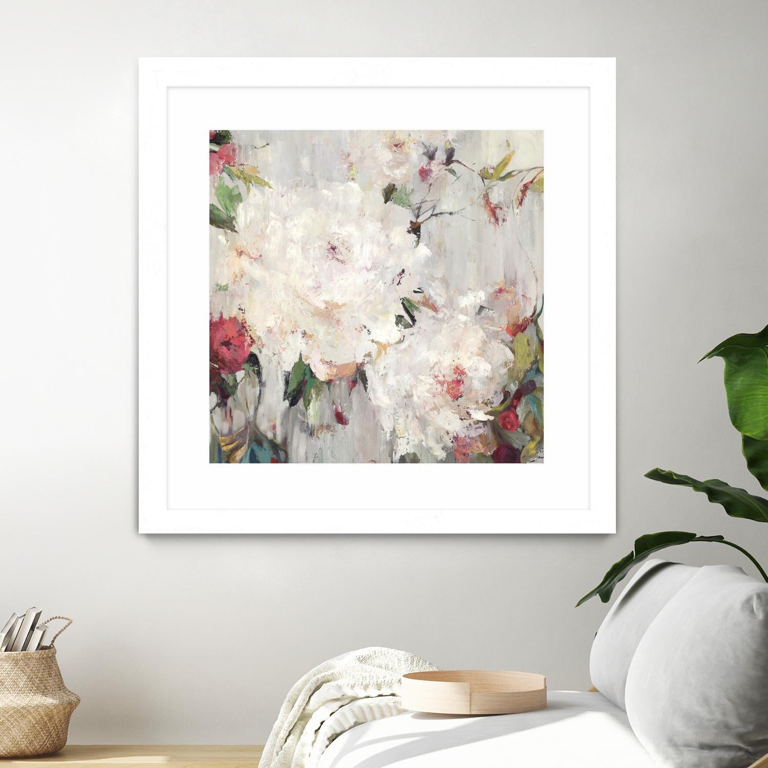Big Bouquette III by Ella K on GIANT ART - red floral