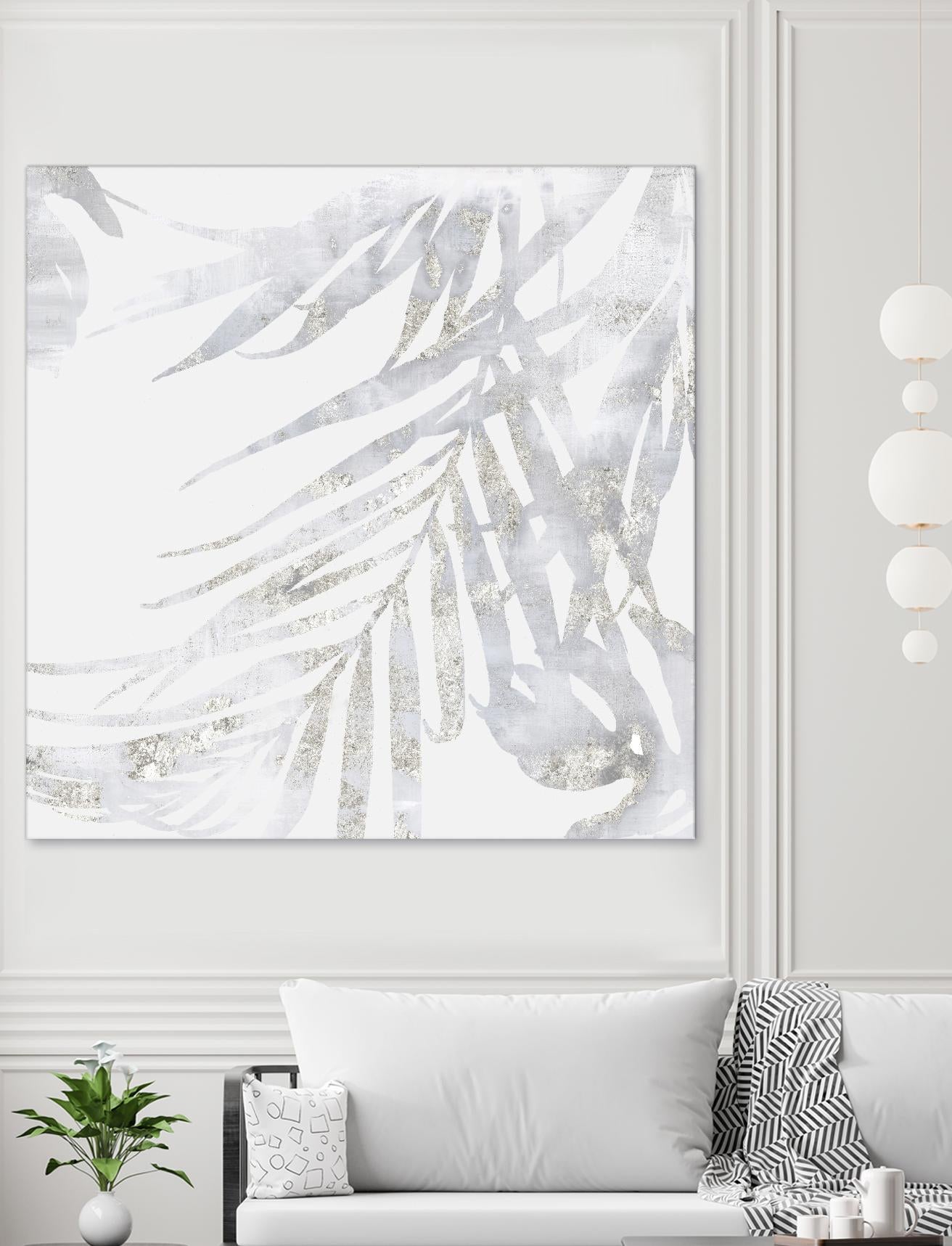 Faded Leaves II by Eva Watts on GIANT ART - grey botany