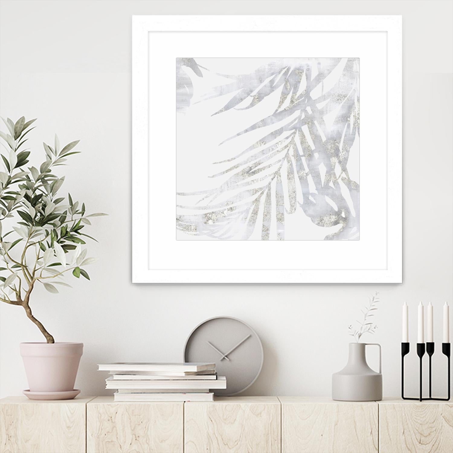 Faded Leaves II by Eva Watts on GIANT ART - grey botany