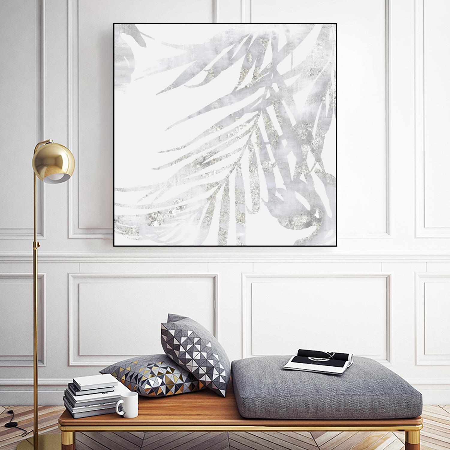 Faded Leaves II by Eva Watts on GIANT ART - grey botany