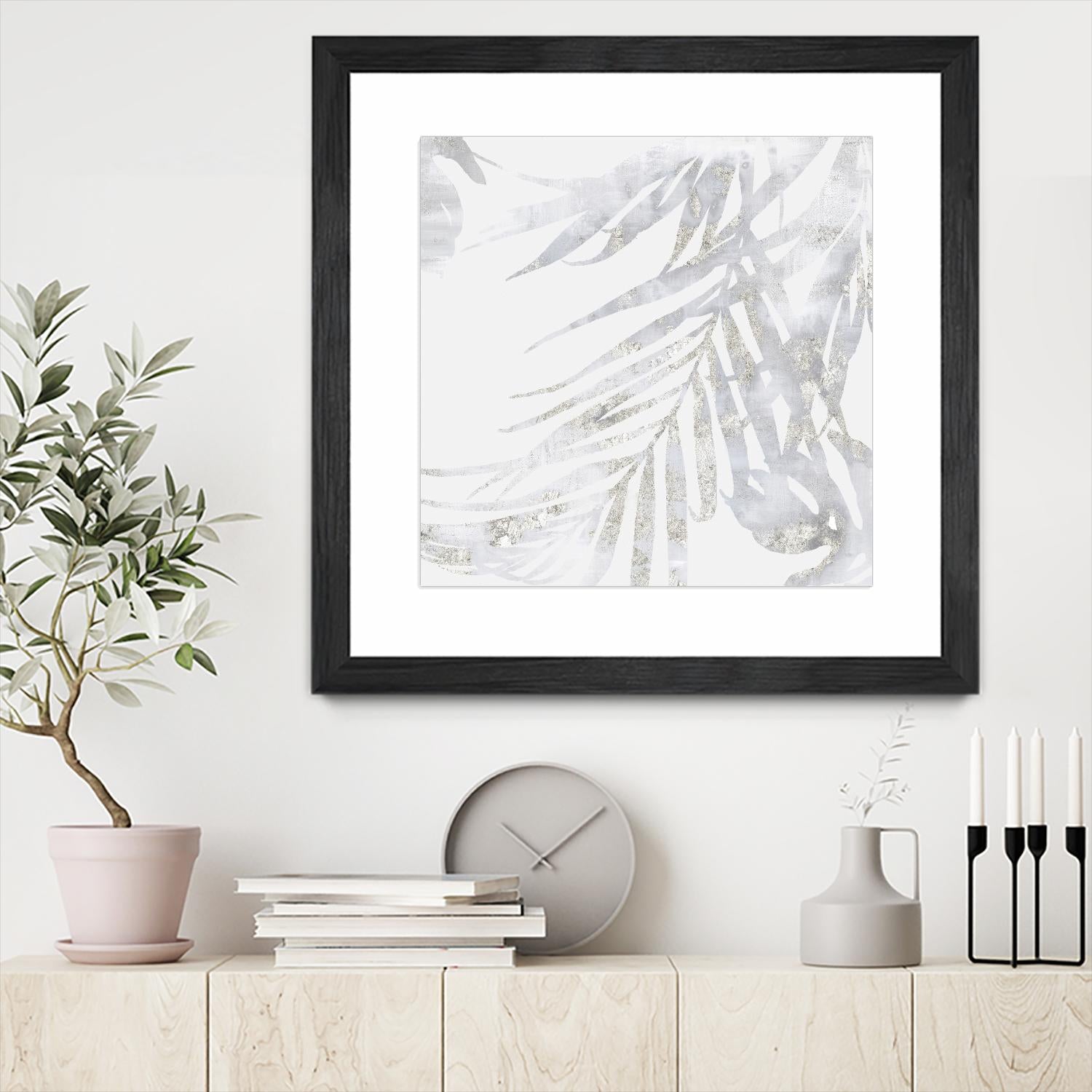 Faded Leaves II by Eva Watts on GIANT ART - grey botany