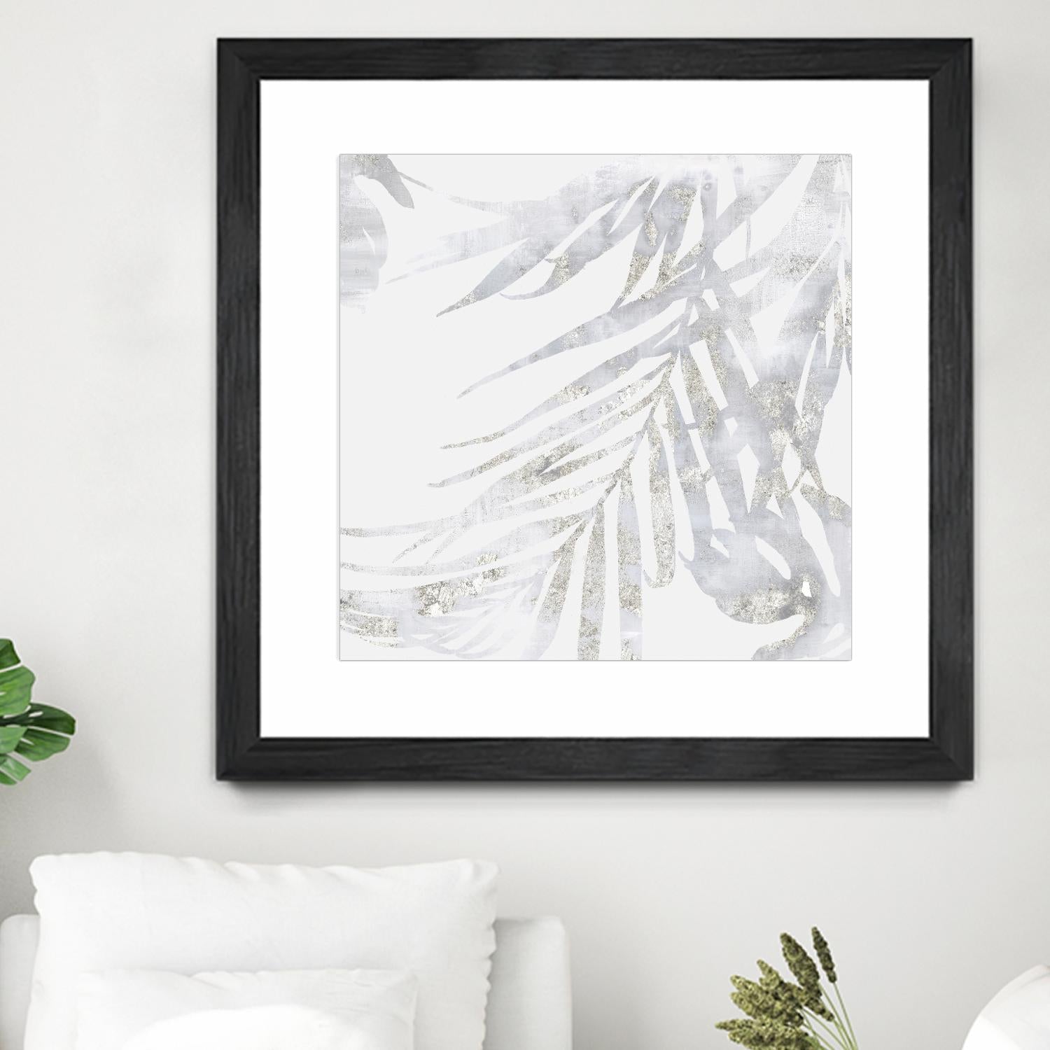 Faded Leaves II by Eva Watts on GIANT ART - grey botany