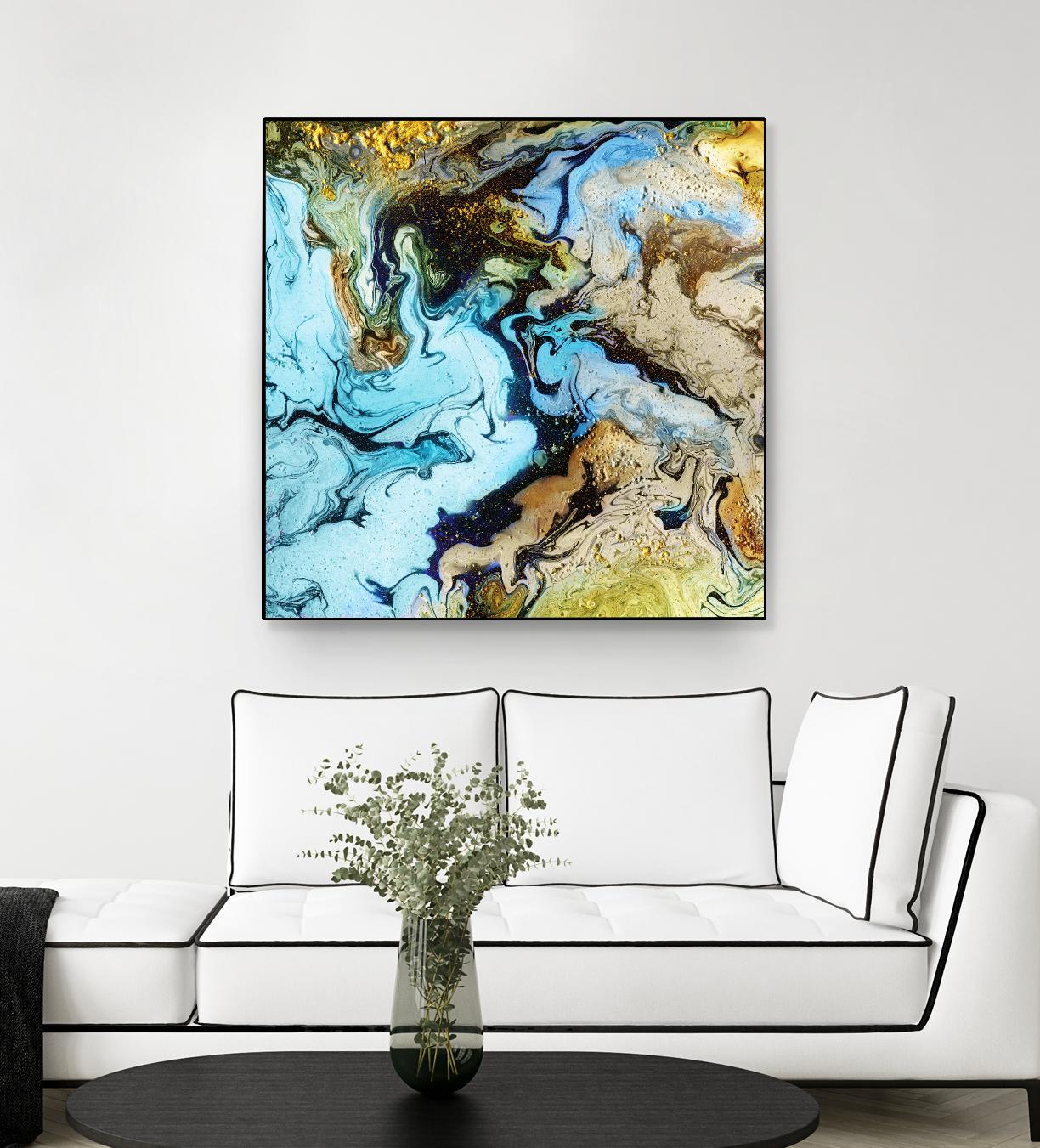 Marble I by Eva Watts on GIANT ART - yellow abstract