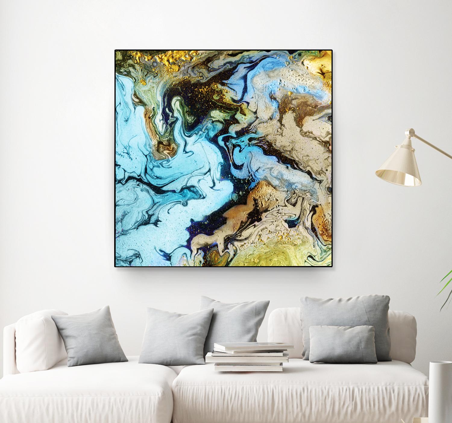 Marble I by Eva Watts on GIANT ART - yellow abstract