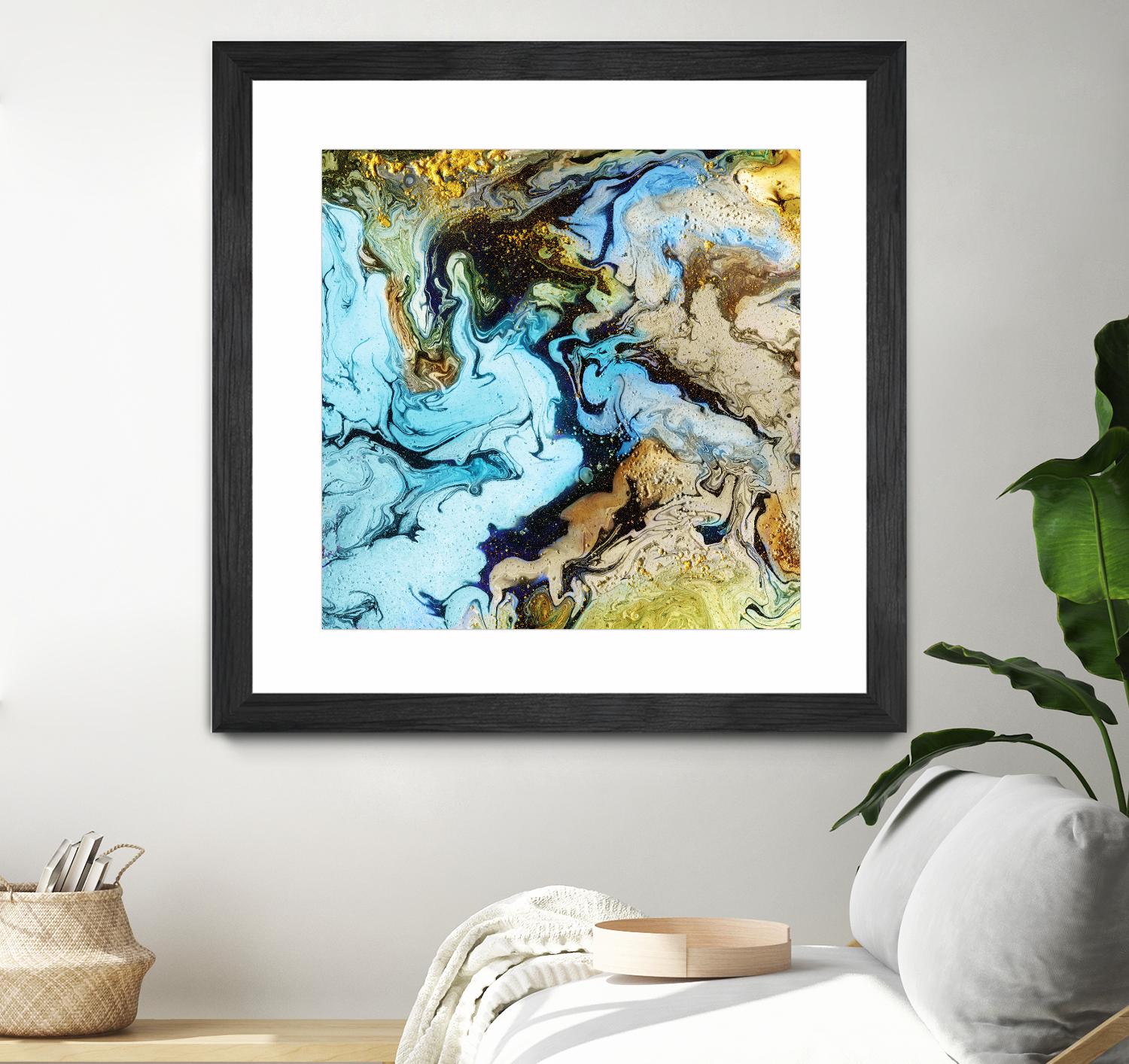 Marble I by Eva Watts on GIANT ART - yellow abstract