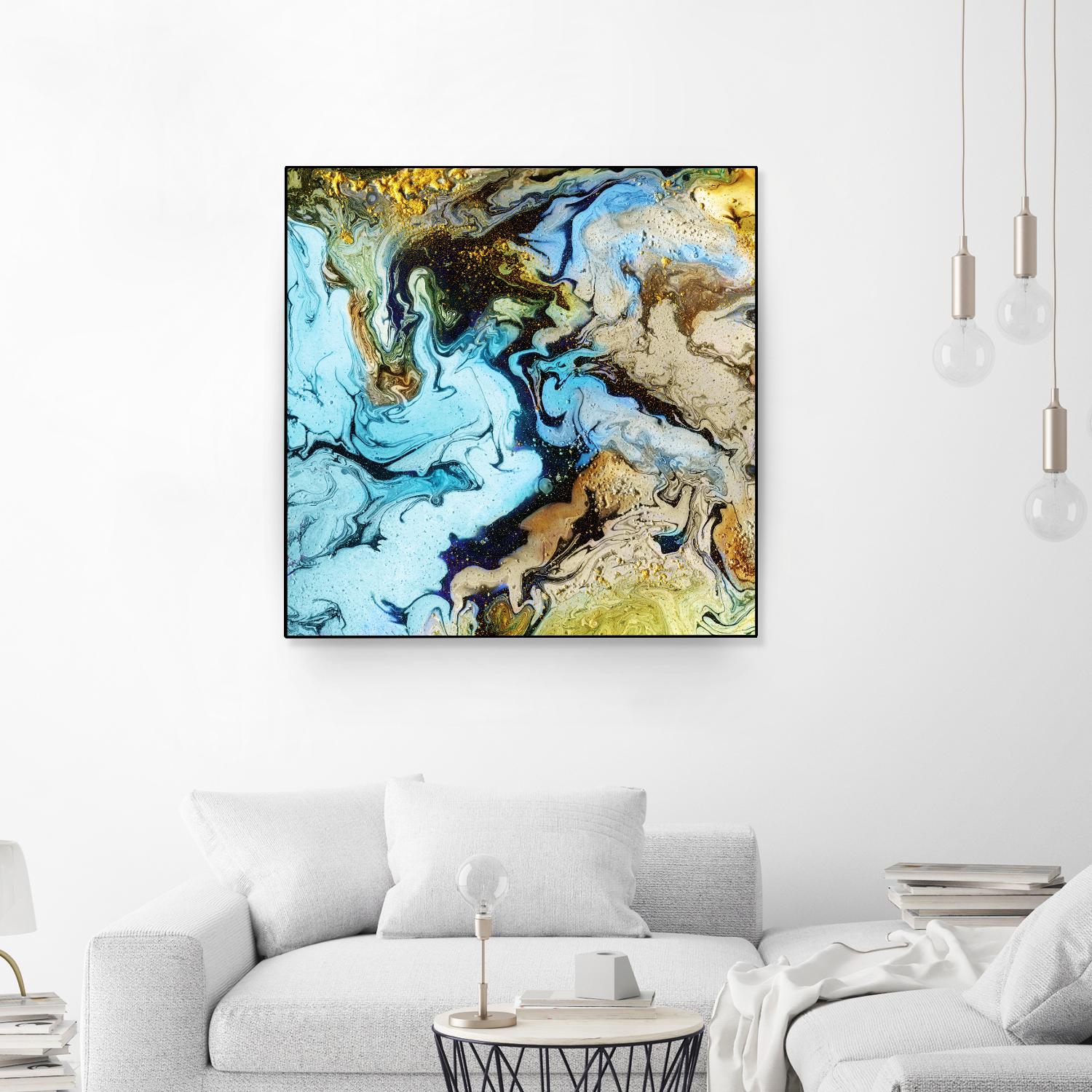 Marble I by Eva Watts on GIANT ART - yellow abstract