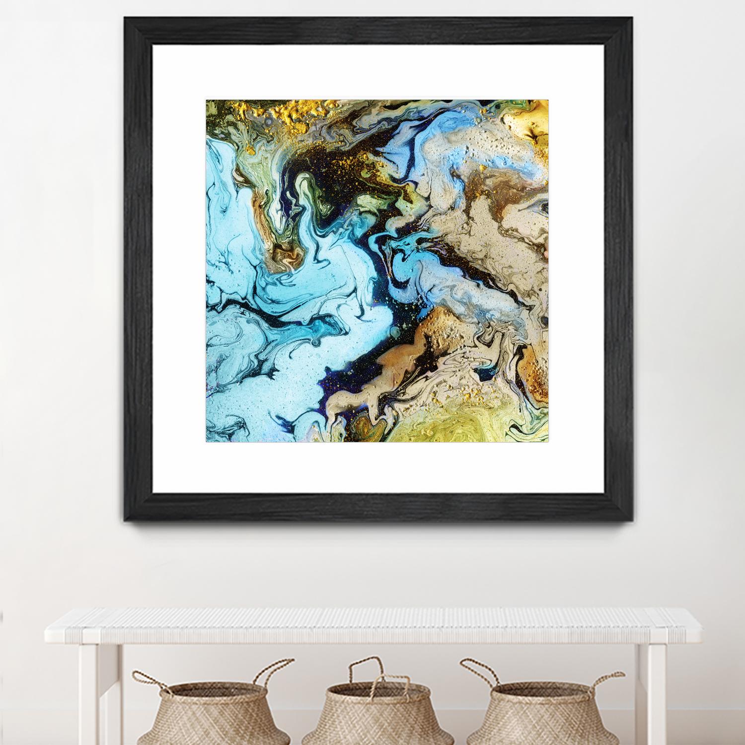 Marble I by Eva Watts on GIANT ART - yellow abstract