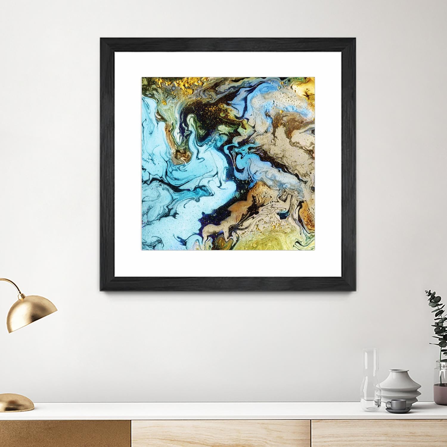 Marble I by Eva Watts on GIANT ART - yellow abstract