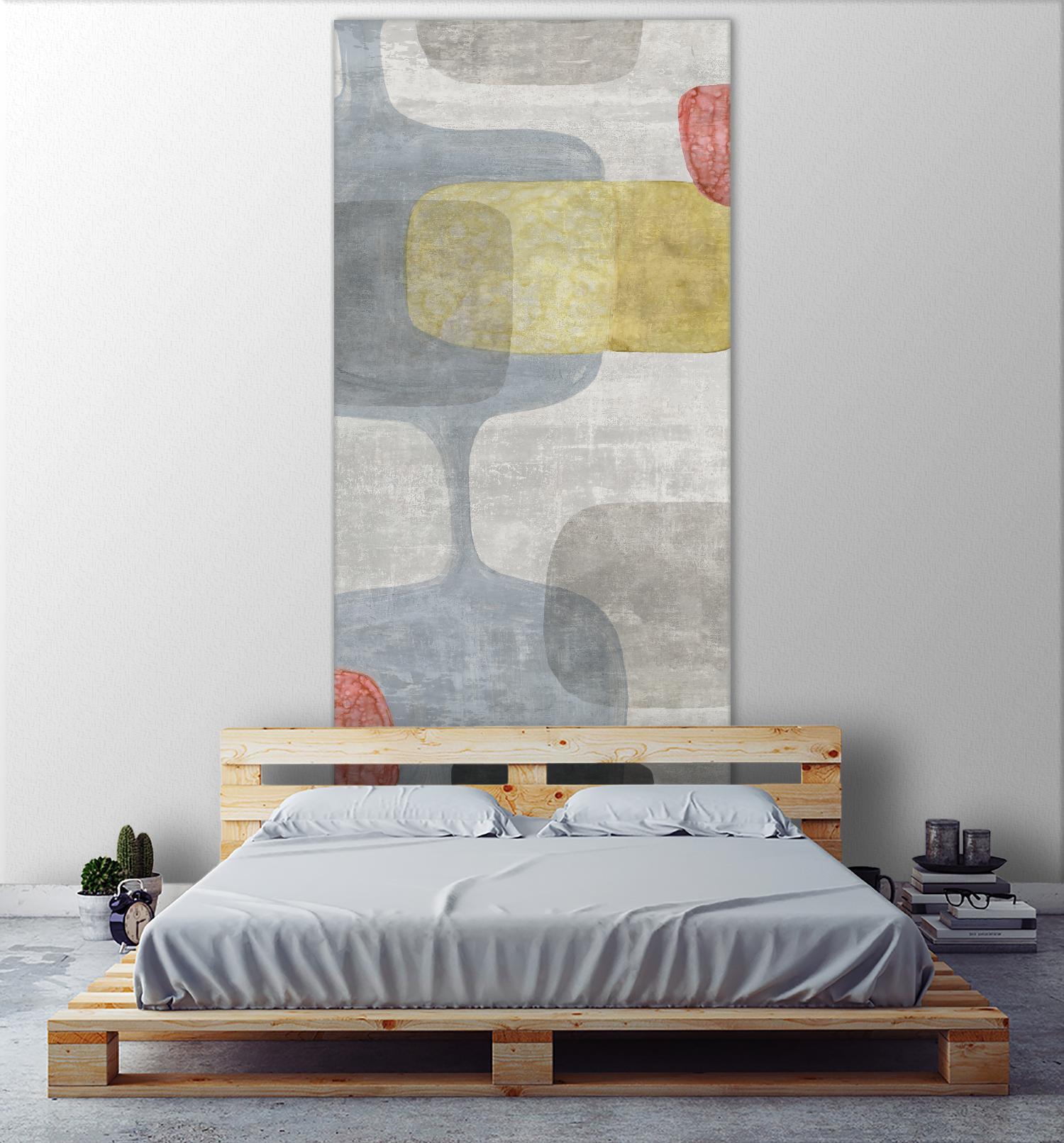 Mid Century Neutral I by Eva Watts on GIANT ART - grey abstract