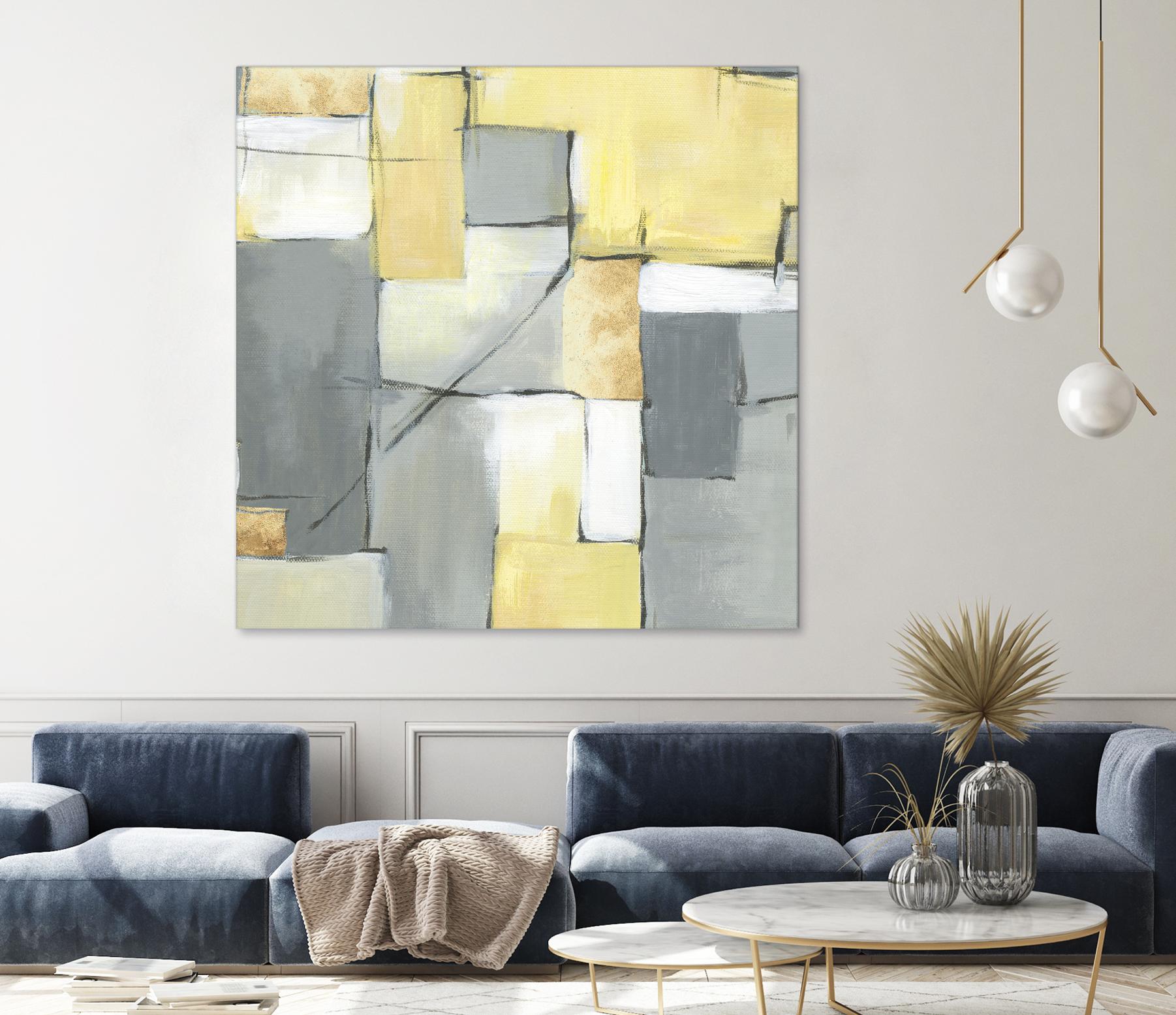 Golden Abstract by Eva Watts on GIANT ART - yellow abstract