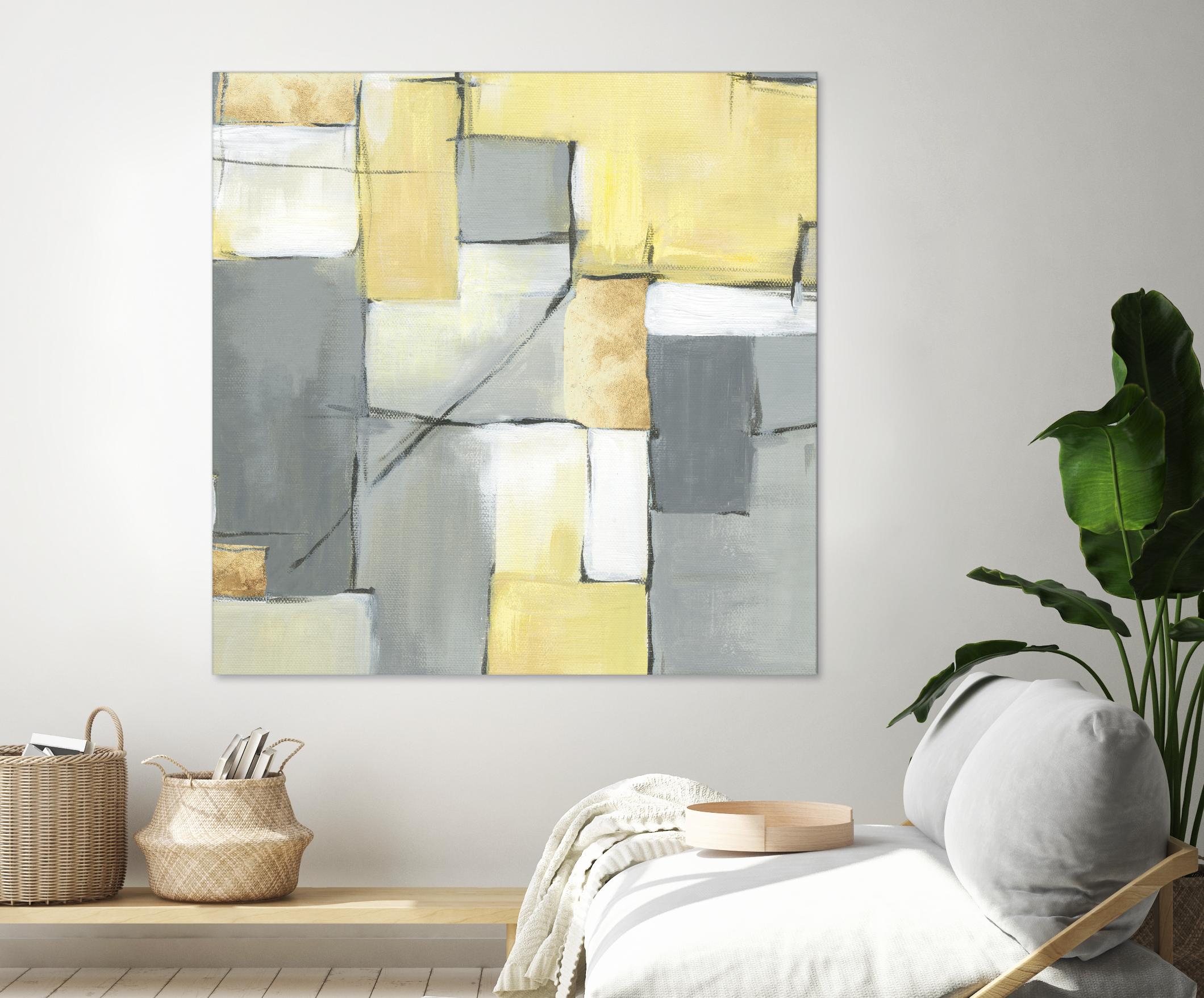 Golden Abstract by Eva Watts on GIANT ART - yellow abstract