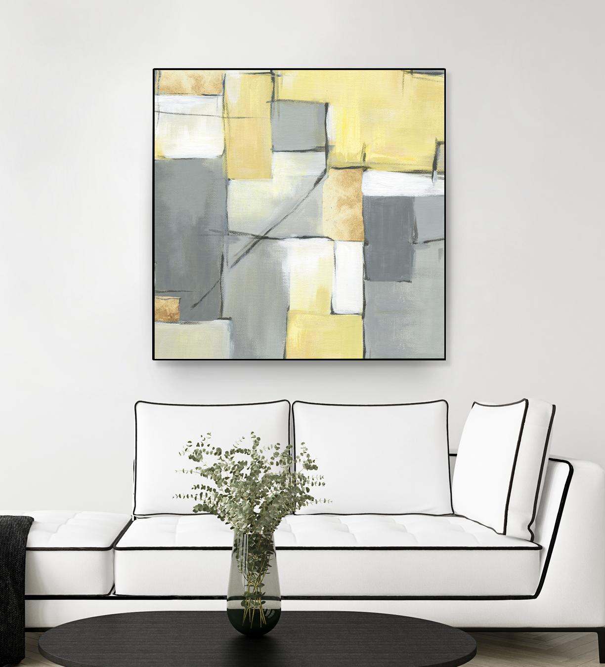 Golden Abstract by Eva Watts on GIANT ART - yellow abstract
