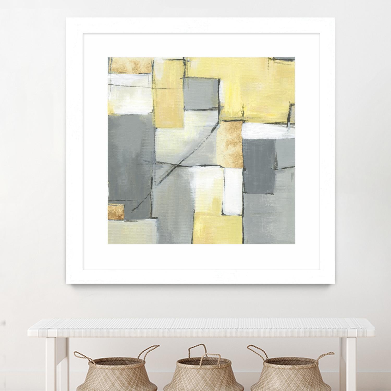 Golden Abstract by Eva Watts on GIANT ART - yellow abstract