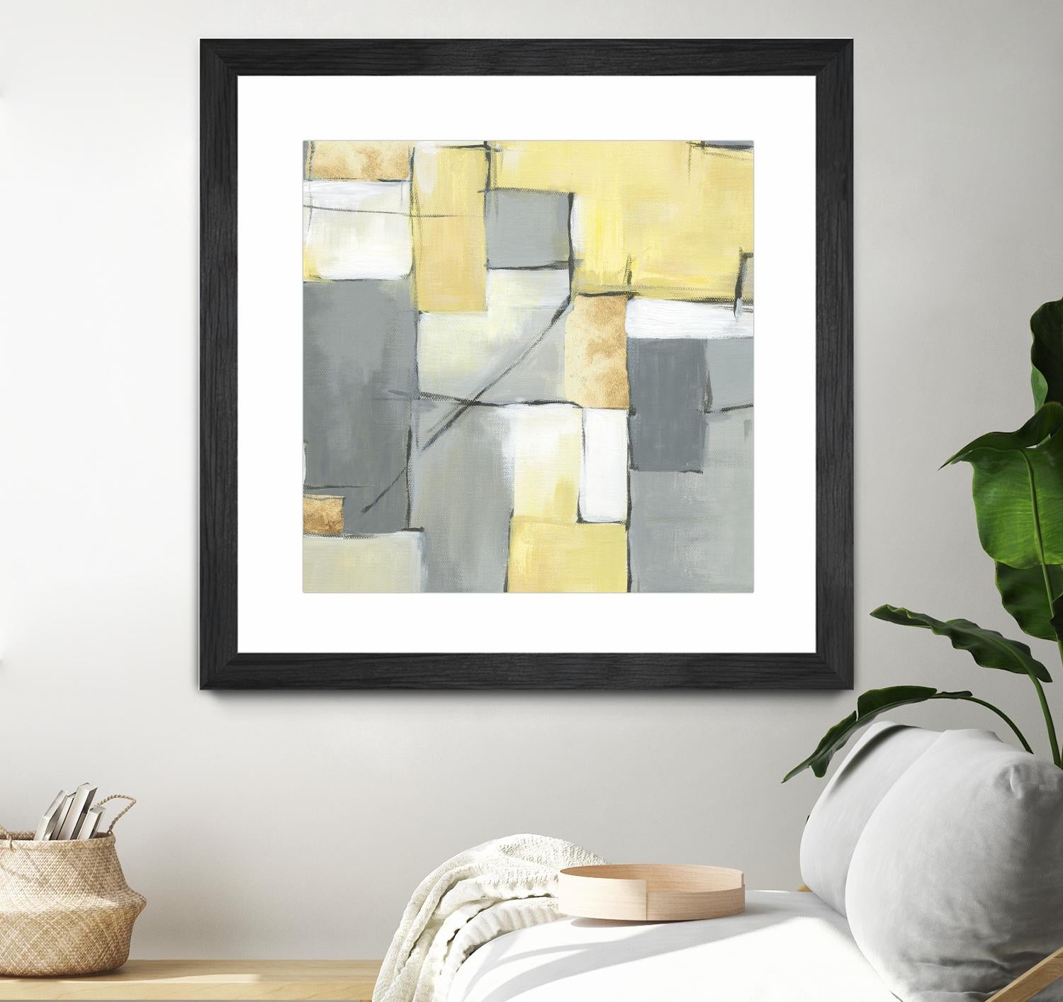 Golden Abstract by Eva Watts on GIANT ART - yellow abstract