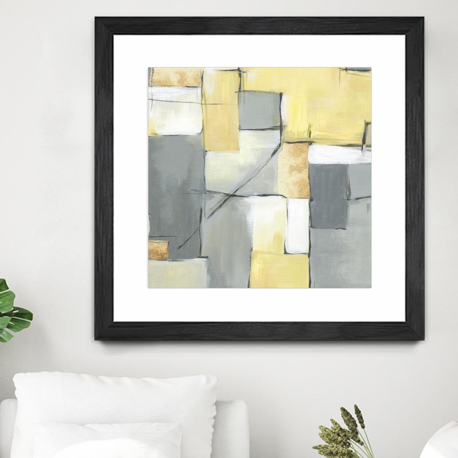 Golden Abstract by Eva Watts on GIANT ART - yellow abstract