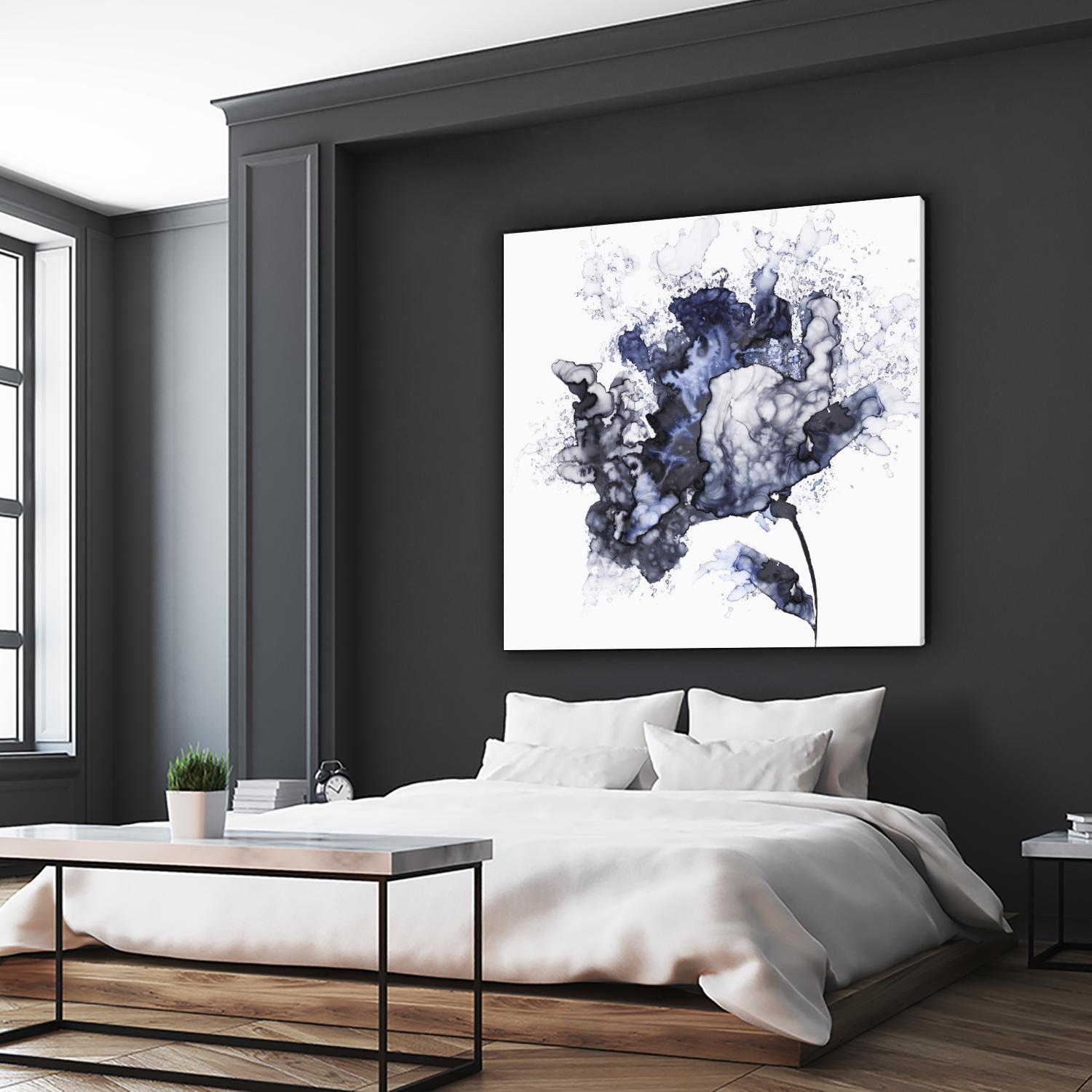 Exploding Leaf by Eva Watts on GIANT ART - white abstract