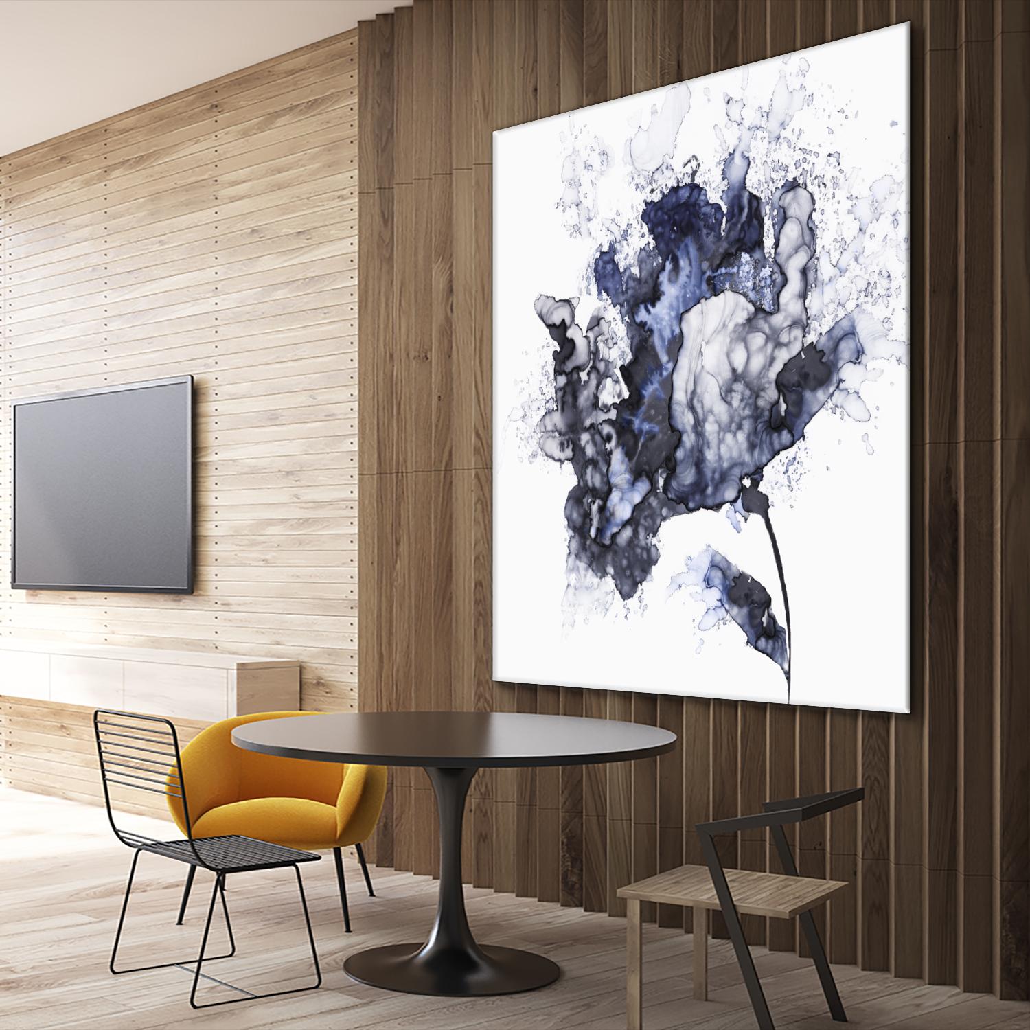 Exploding Leaf by Eva Watts on GIANT ART - white abstract