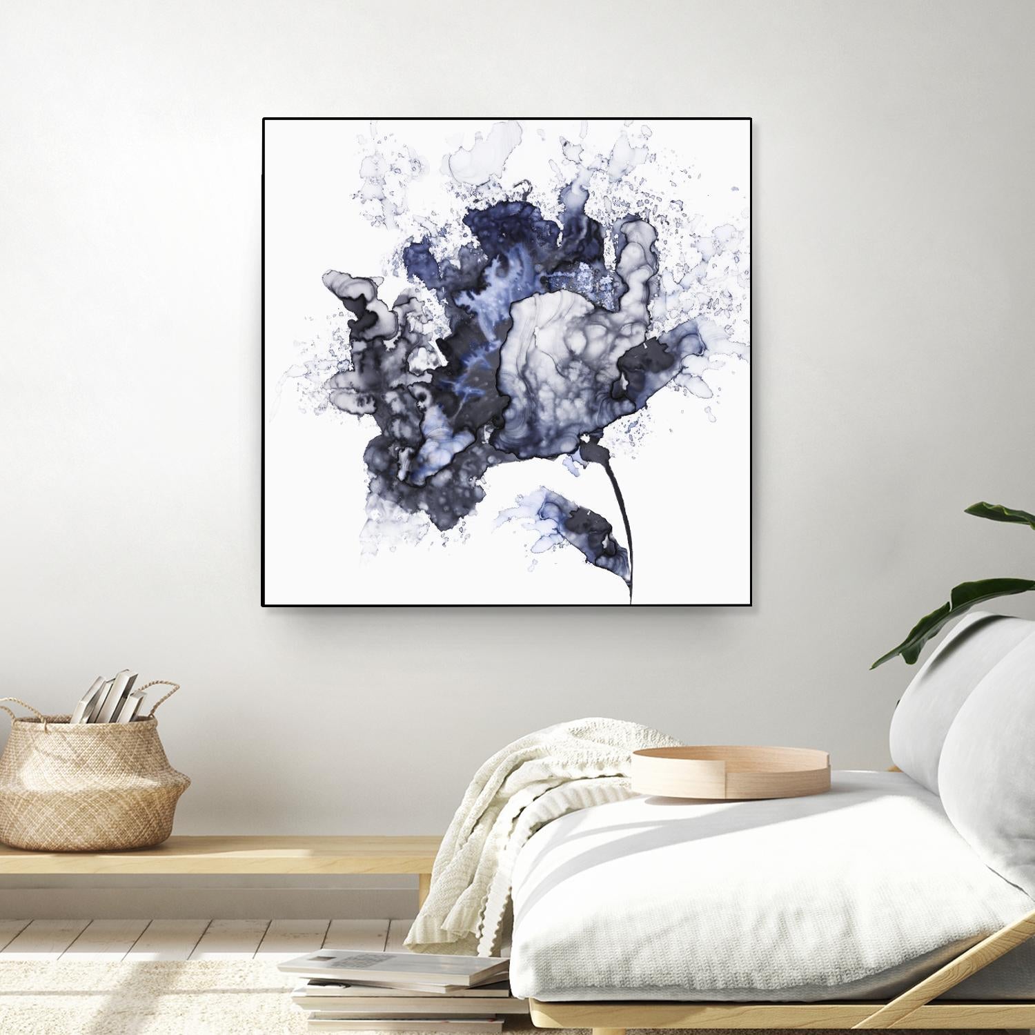 Exploding Leaf by Eva Watts on GIANT ART - white abstract