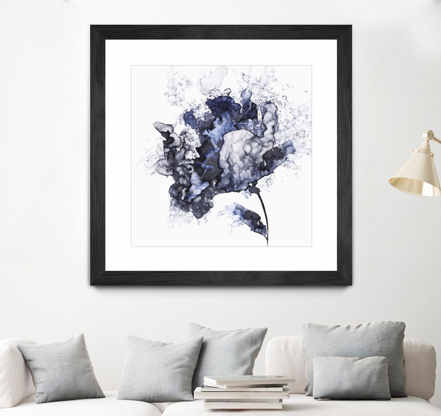 Exploding Leaf by Eva Watts on GIANT ART - white abstract