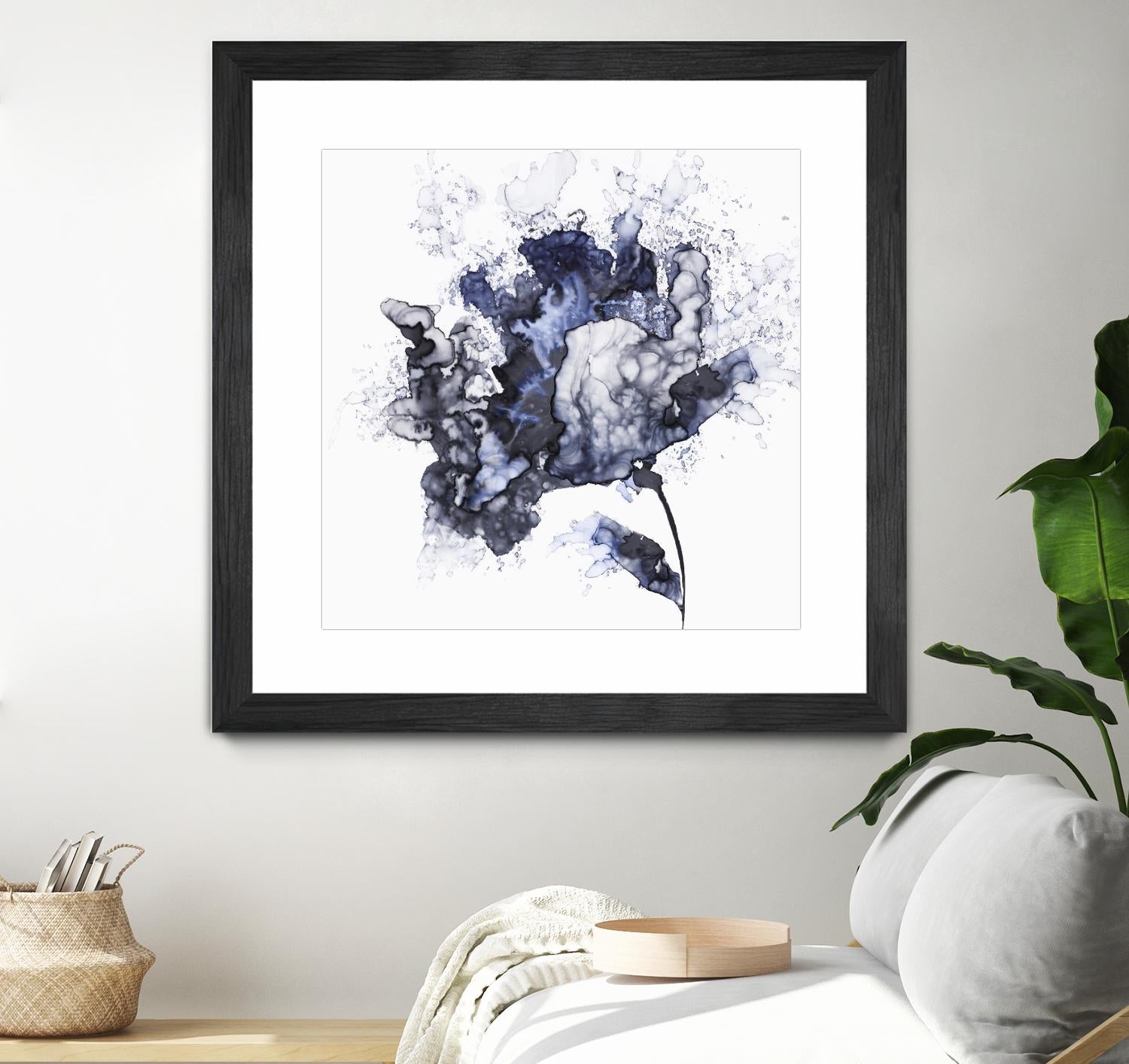 Exploding Leaf by Eva Watts on GIANT ART - white abstract