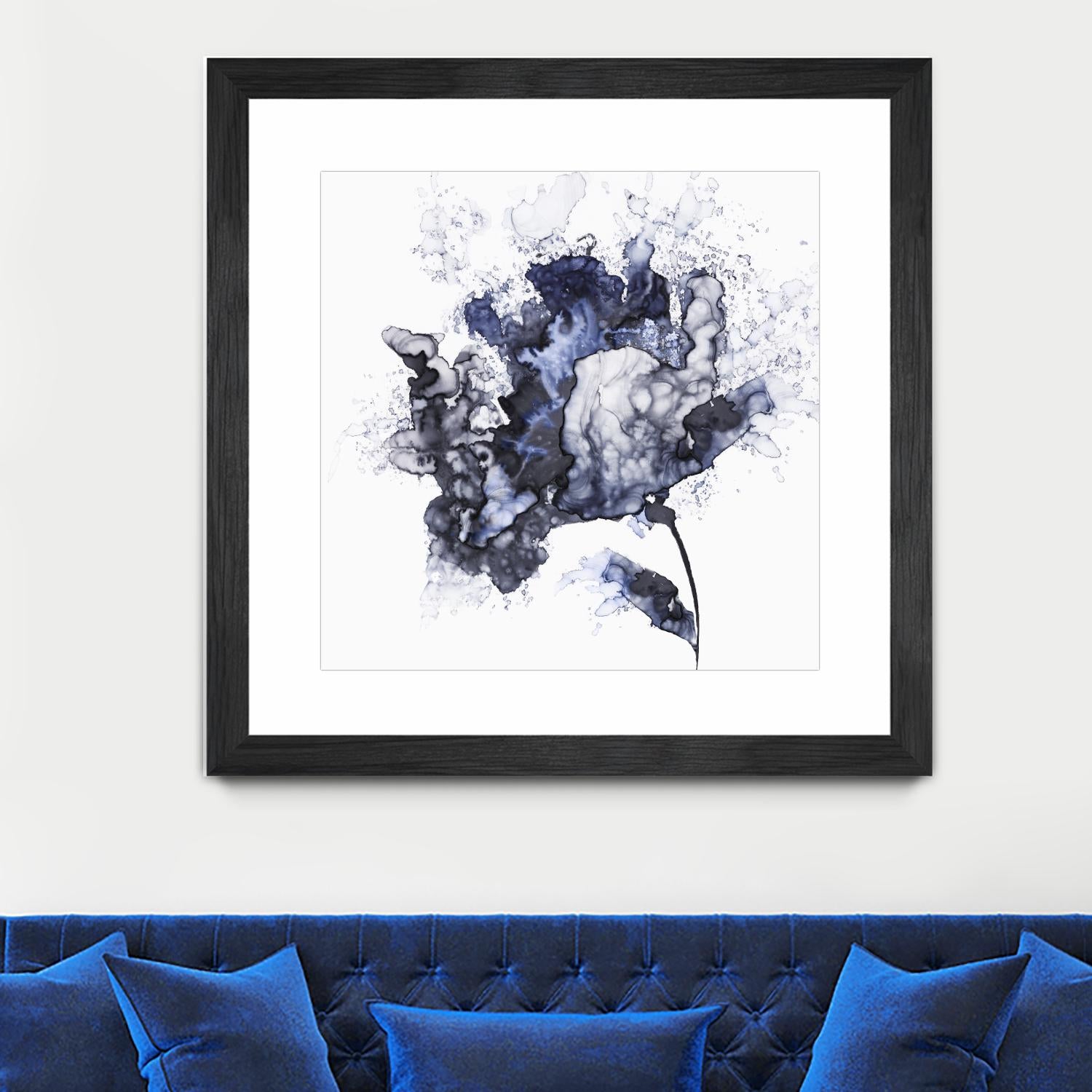 Exploding Leaf by Eva Watts on GIANT ART - white abstract