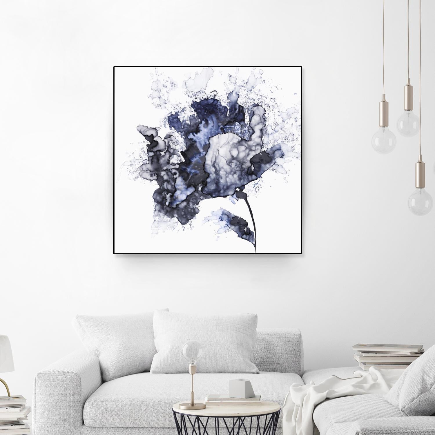 Exploding Leaf by Eva Watts on GIANT ART - white abstract