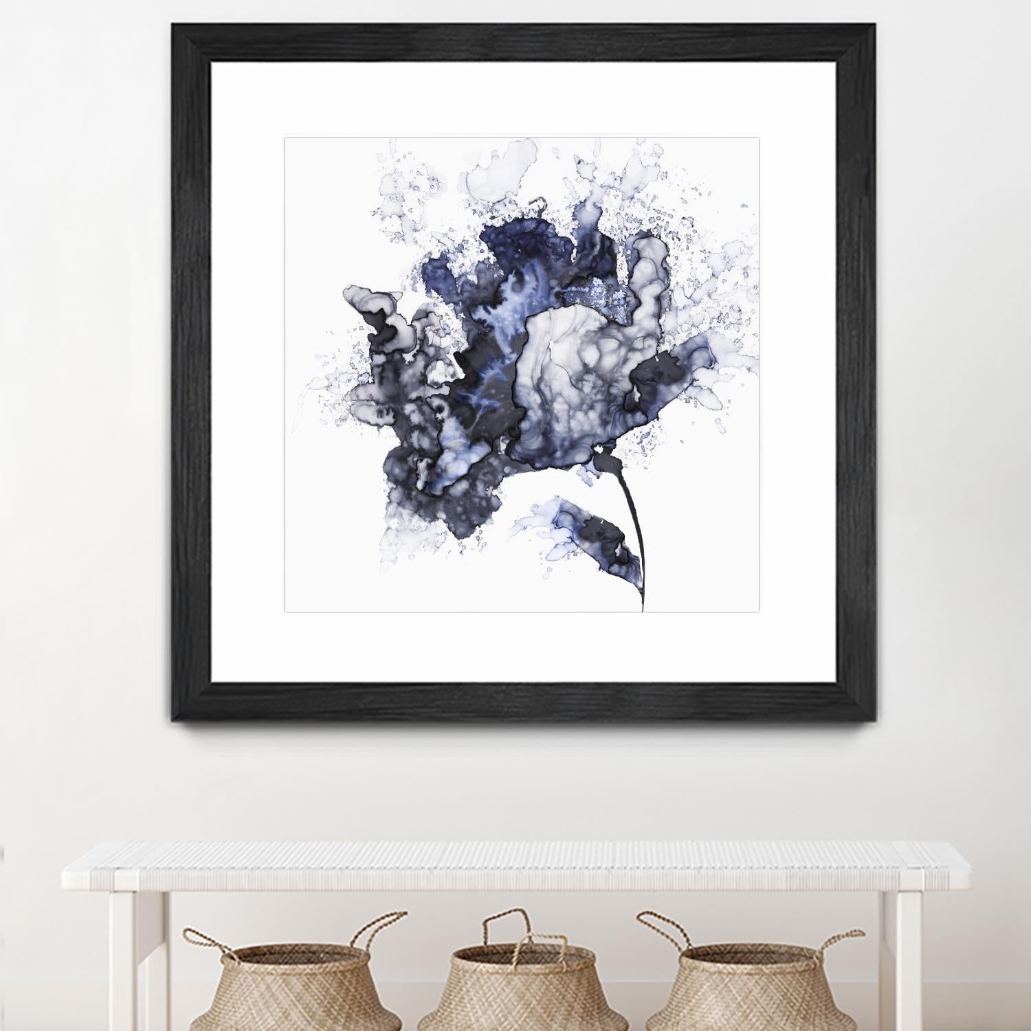 Exploding Leaf by Eva Watts on GIANT ART - white abstract