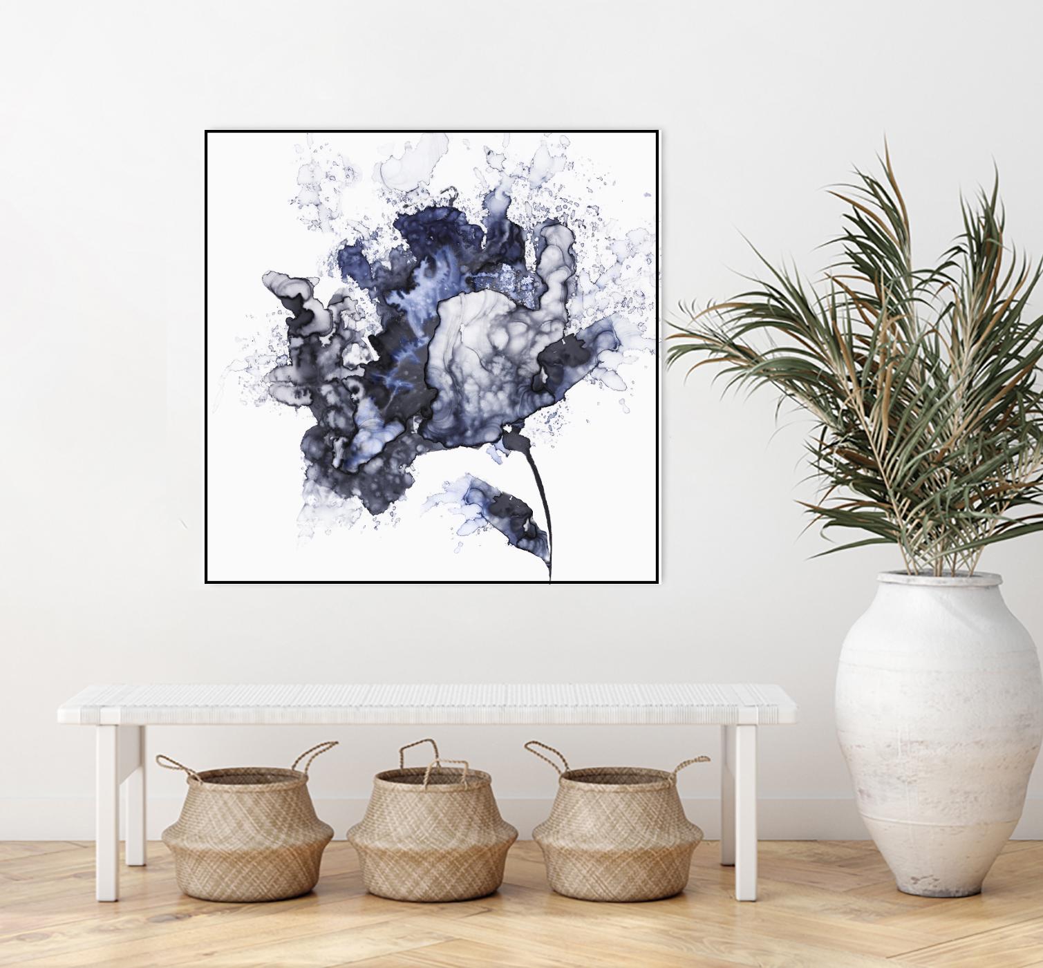Exploding Leaf by Eva Watts on GIANT ART - white abstract