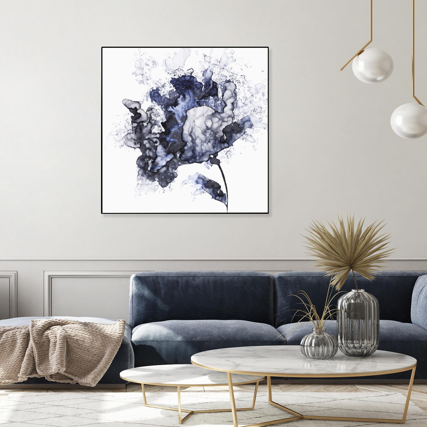 Exploding Leaf by Eva Watts on GIANT ART - white abstract
