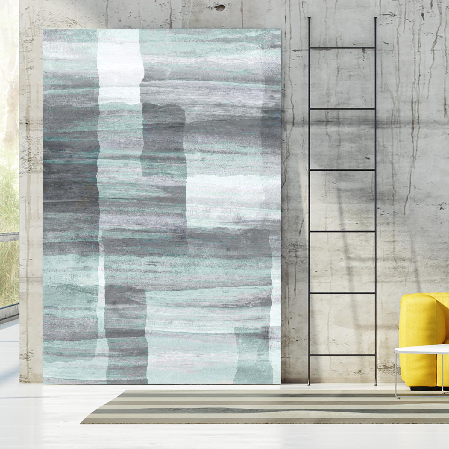 Shades of Grey by Eva Watts on GIANT ART - green abstract