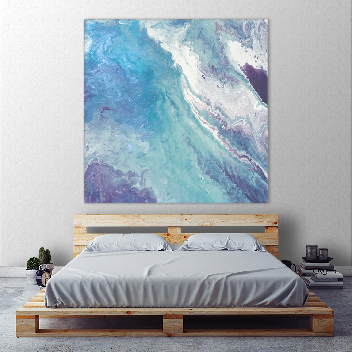 Water From Above II by Eva Watts on GIANT ART - white abstract