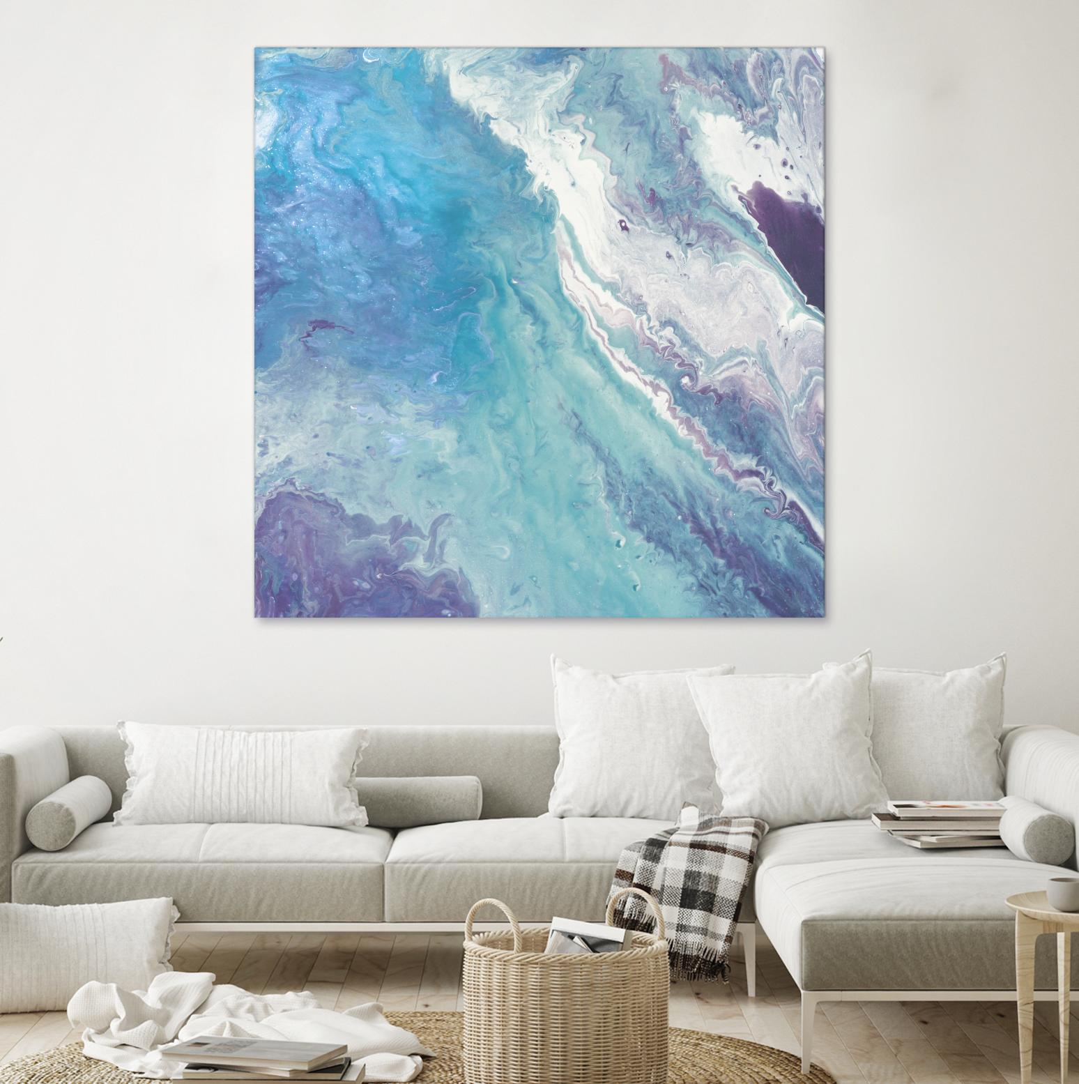 Water From Above II by Eva Watts on GIANT ART - white abstract