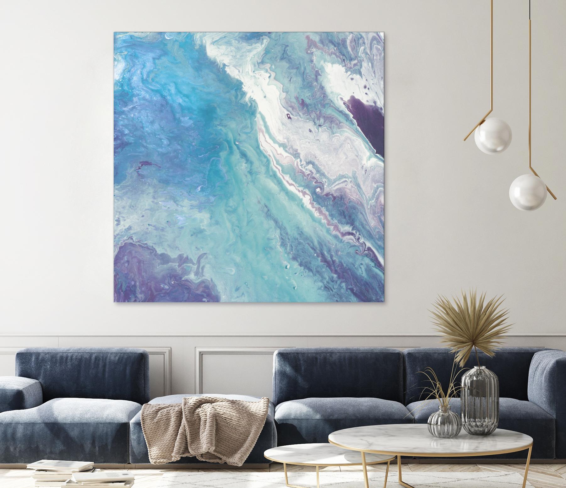 Water From Above II by Eva Watts on GIANT ART - white abstract