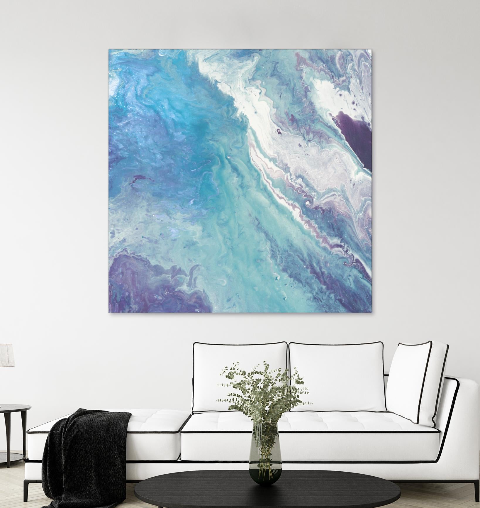 Water From Above II by Eva Watts on GIANT ART - white abstract