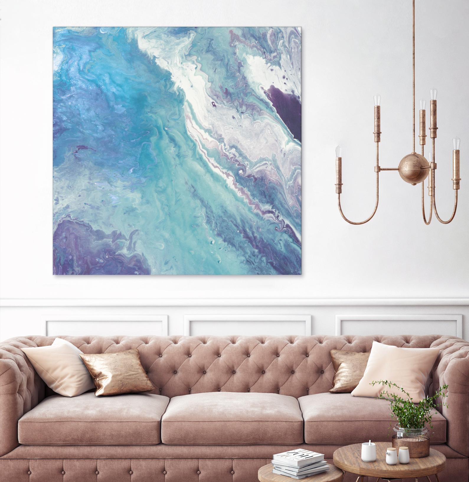 Water From Above II by Eva Watts on GIANT ART - white abstract