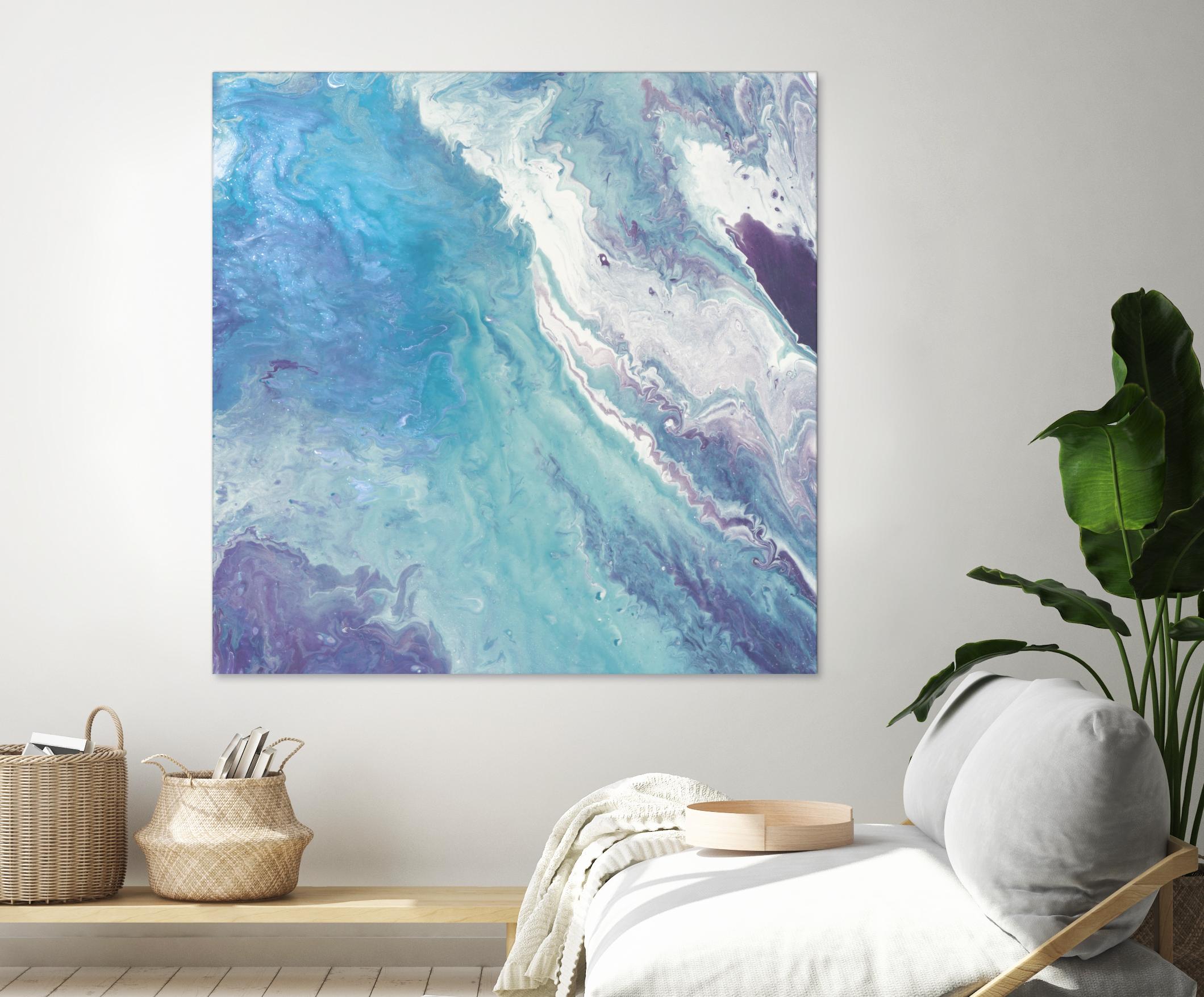 Water From Above II by Eva Watts on GIANT ART - white abstract