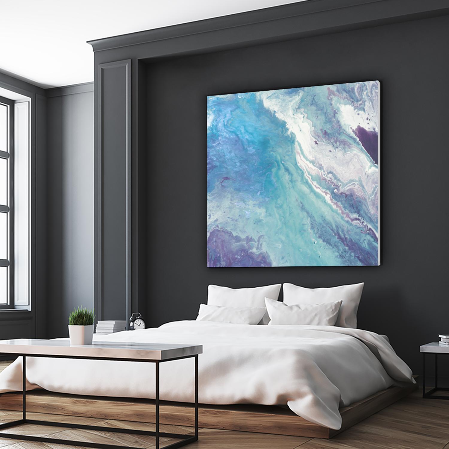 Water From Above II by Eva Watts on GIANT ART - white abstract