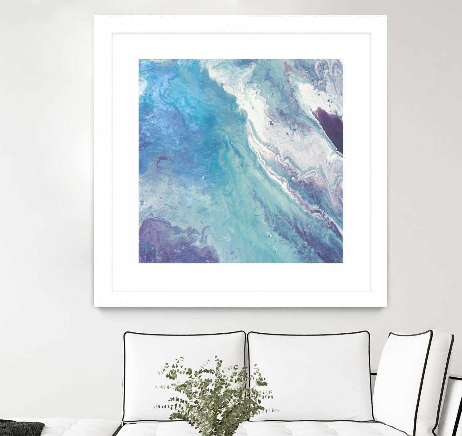 Water From Above II by Eva Watts on GIANT ART - white abstract