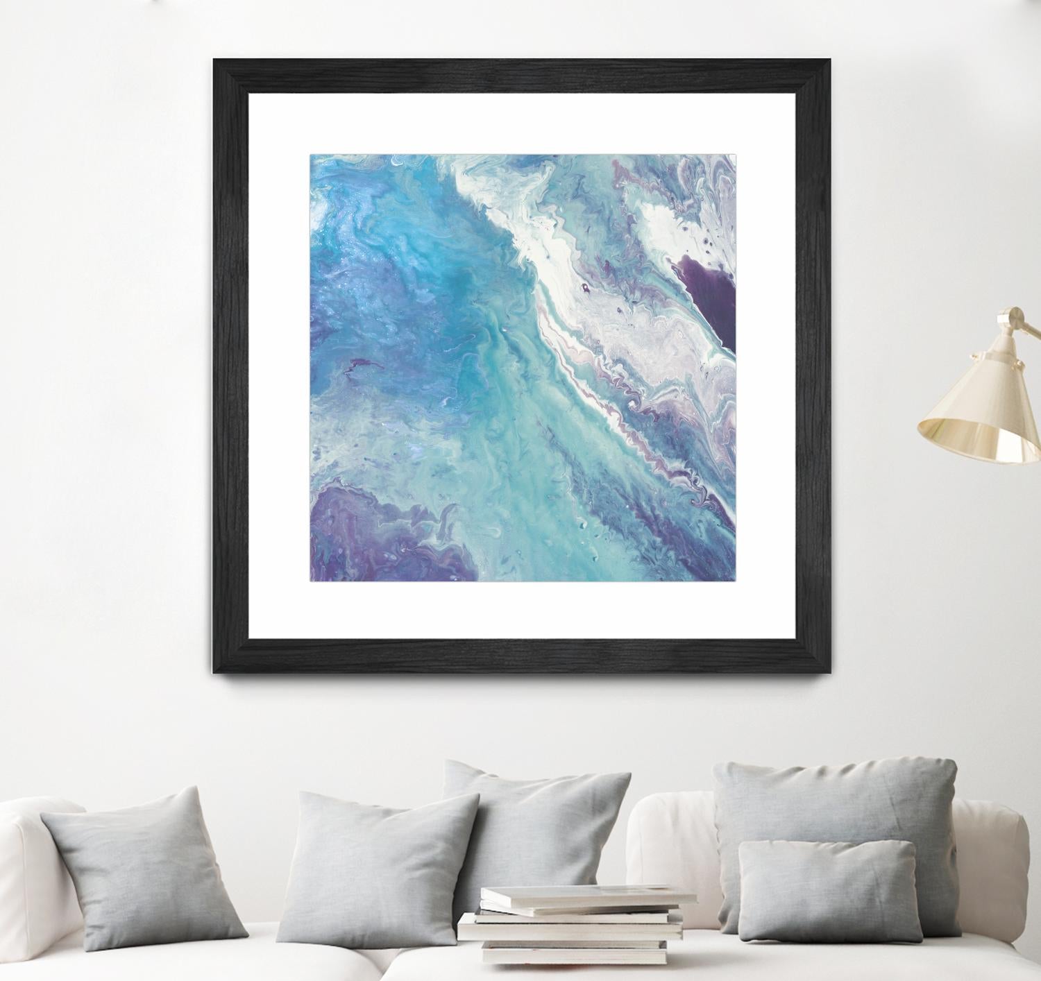 Water From Above II by Eva Watts on GIANT ART - white abstract