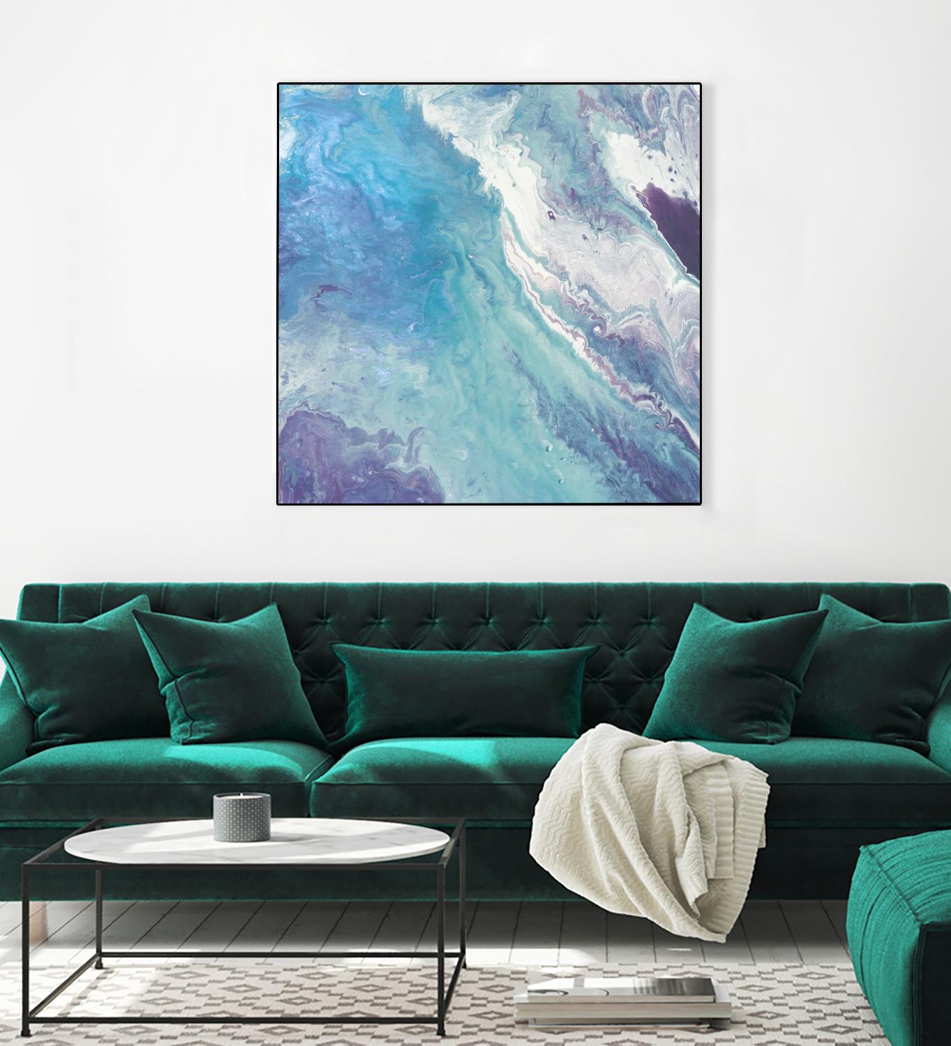 Water From Above II by Eva Watts on GIANT ART - white abstract